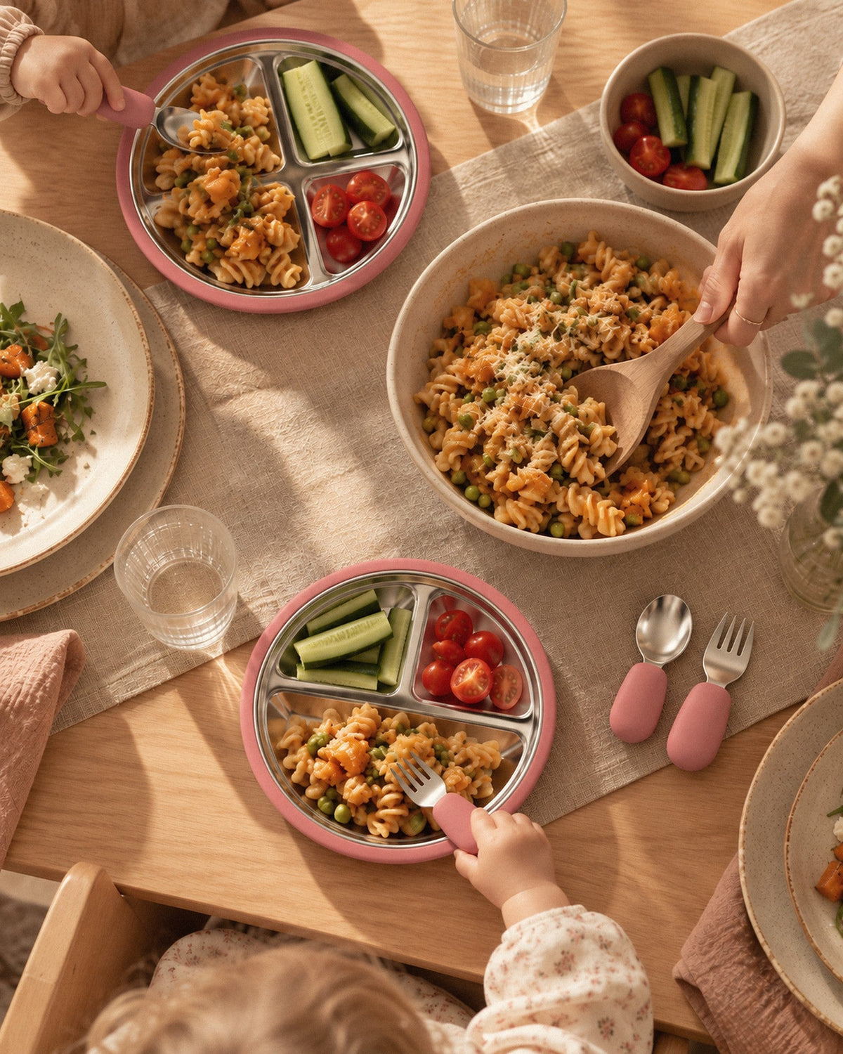 Aan tafel