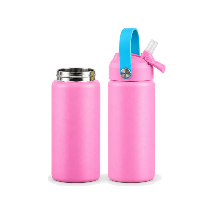 RVS drinkfles roze